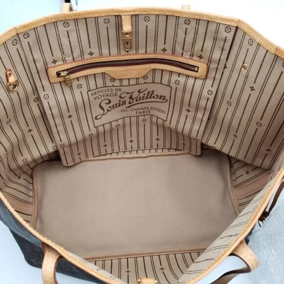 Louis Vuitton Neverfull GM Brown Monogram Canvas Shoulder Bag 890-070324 - Picture 10 of 15